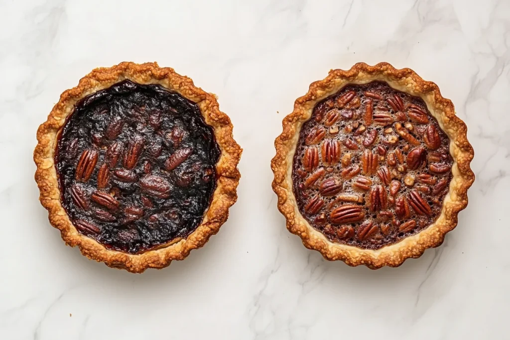 Should pecan pie be jiggly when done? 5 Side-by-side comparison of common jiggly pecan pie mistakes and ideal outcome